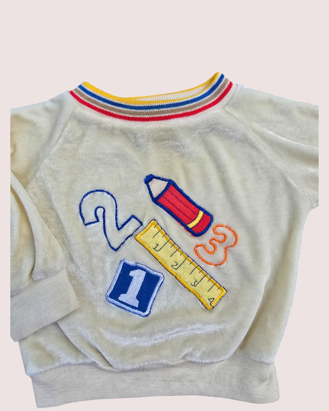 Vintage velour sweater Tagged 12m