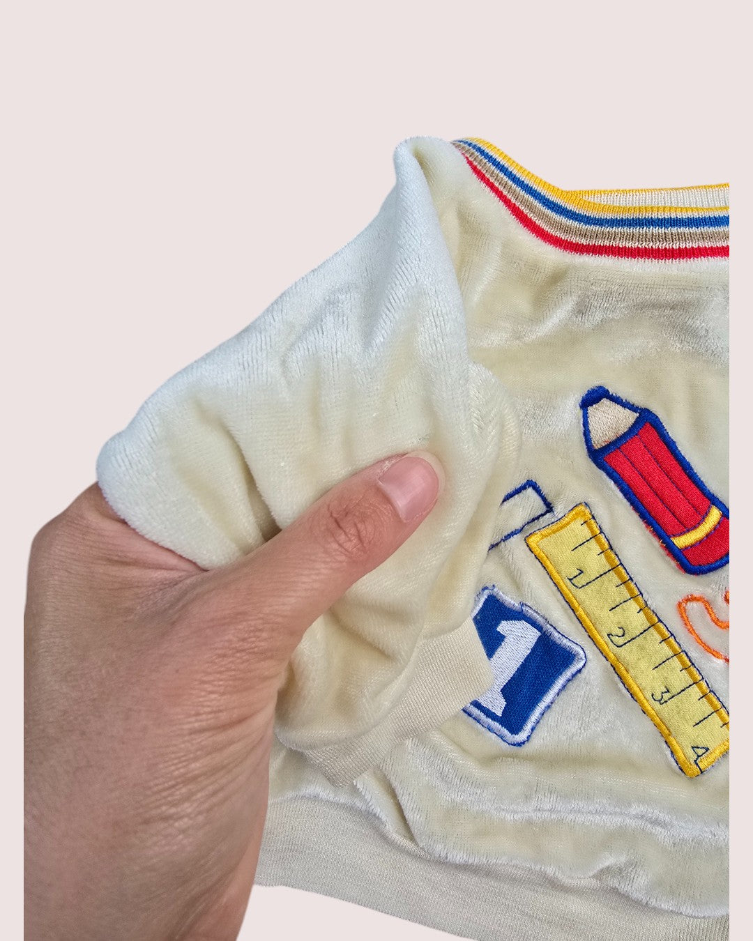 Vintage velour sweater Tagged 12m