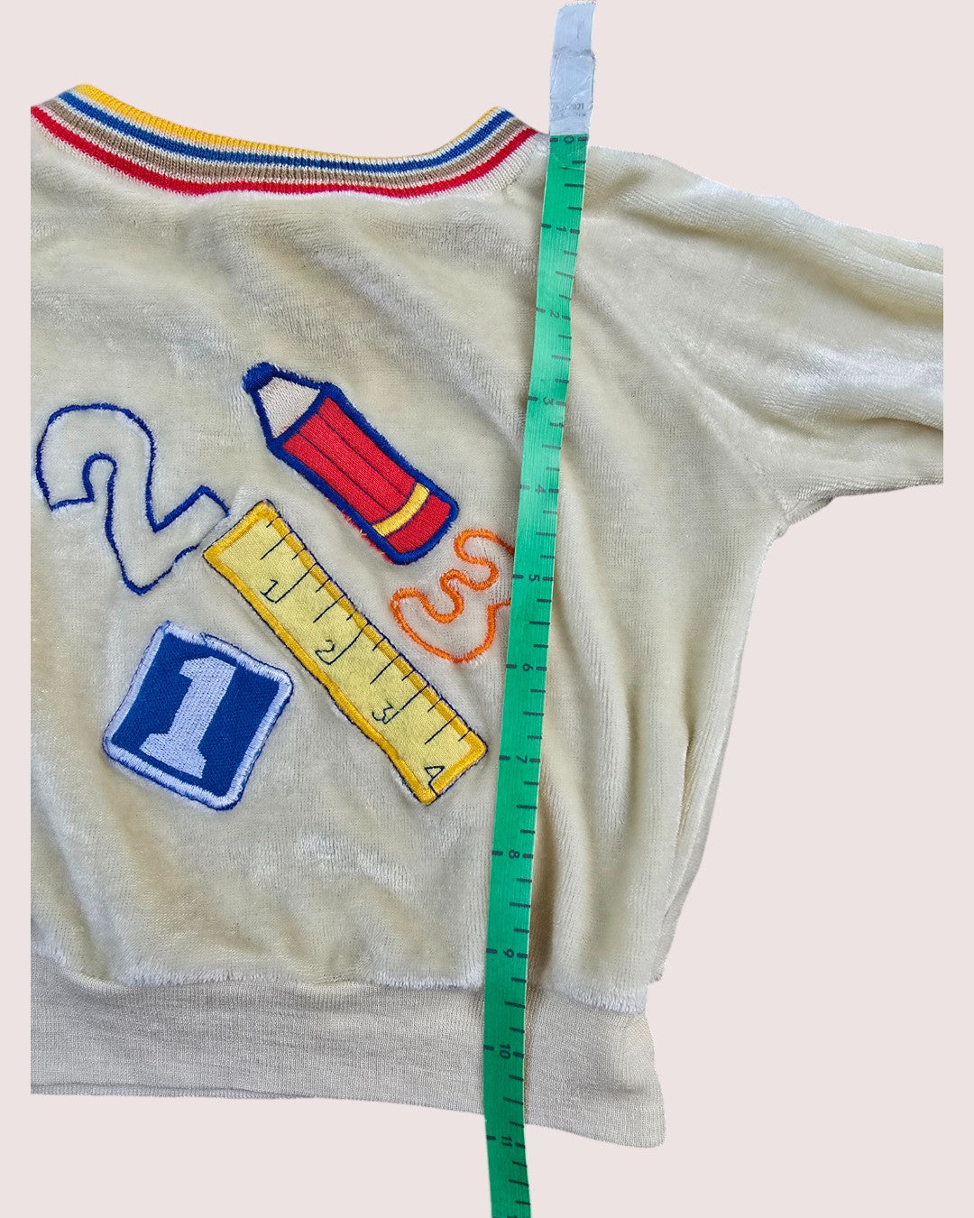Vintage velour sweater Tagged 12m