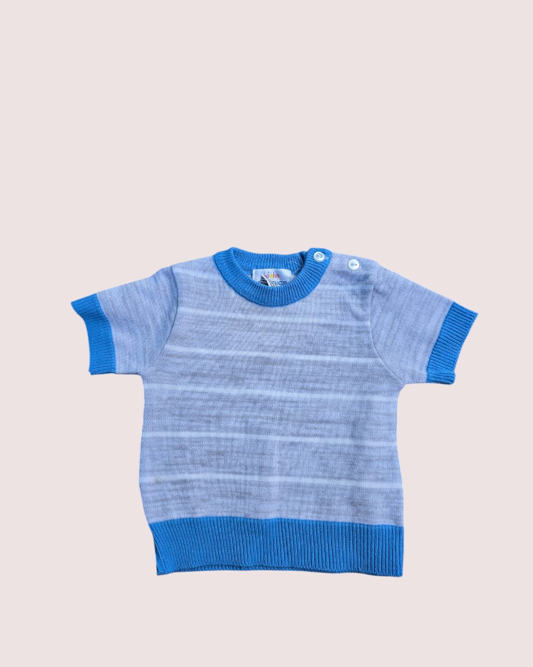 Acrylic knit tee 6-9m