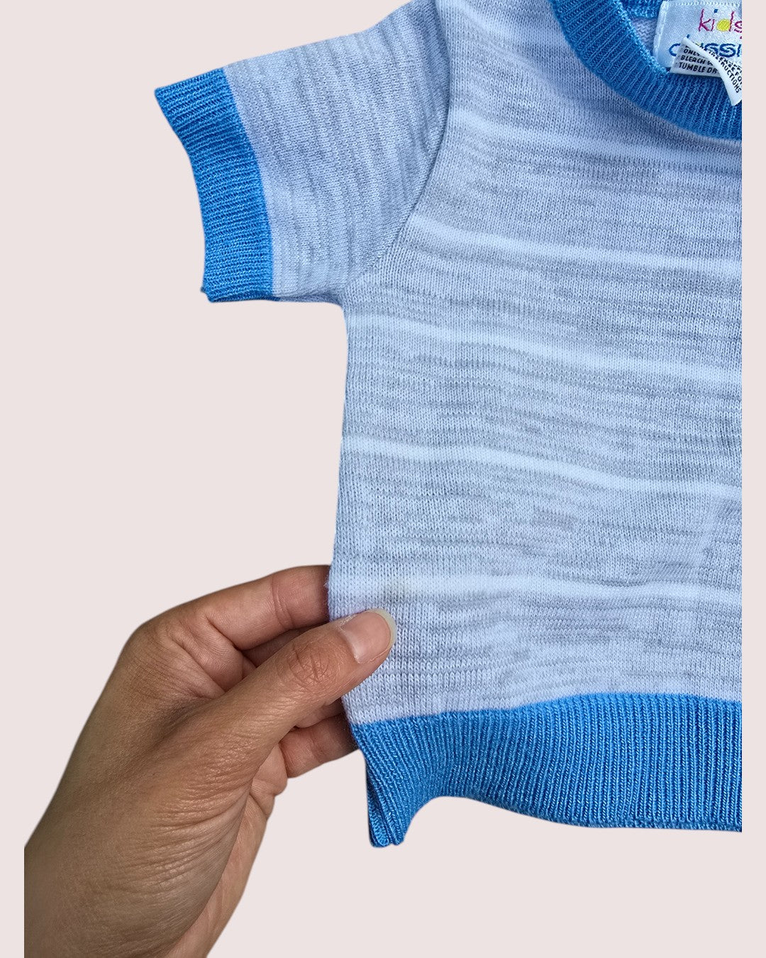 Acrylic knit tee 6-9m