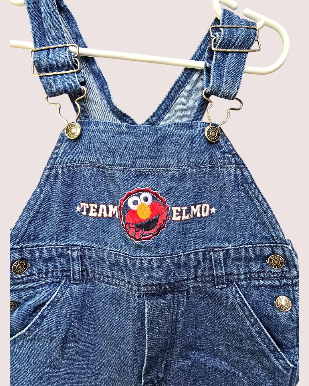 Sesame Street Elmo shortalls 2-4T