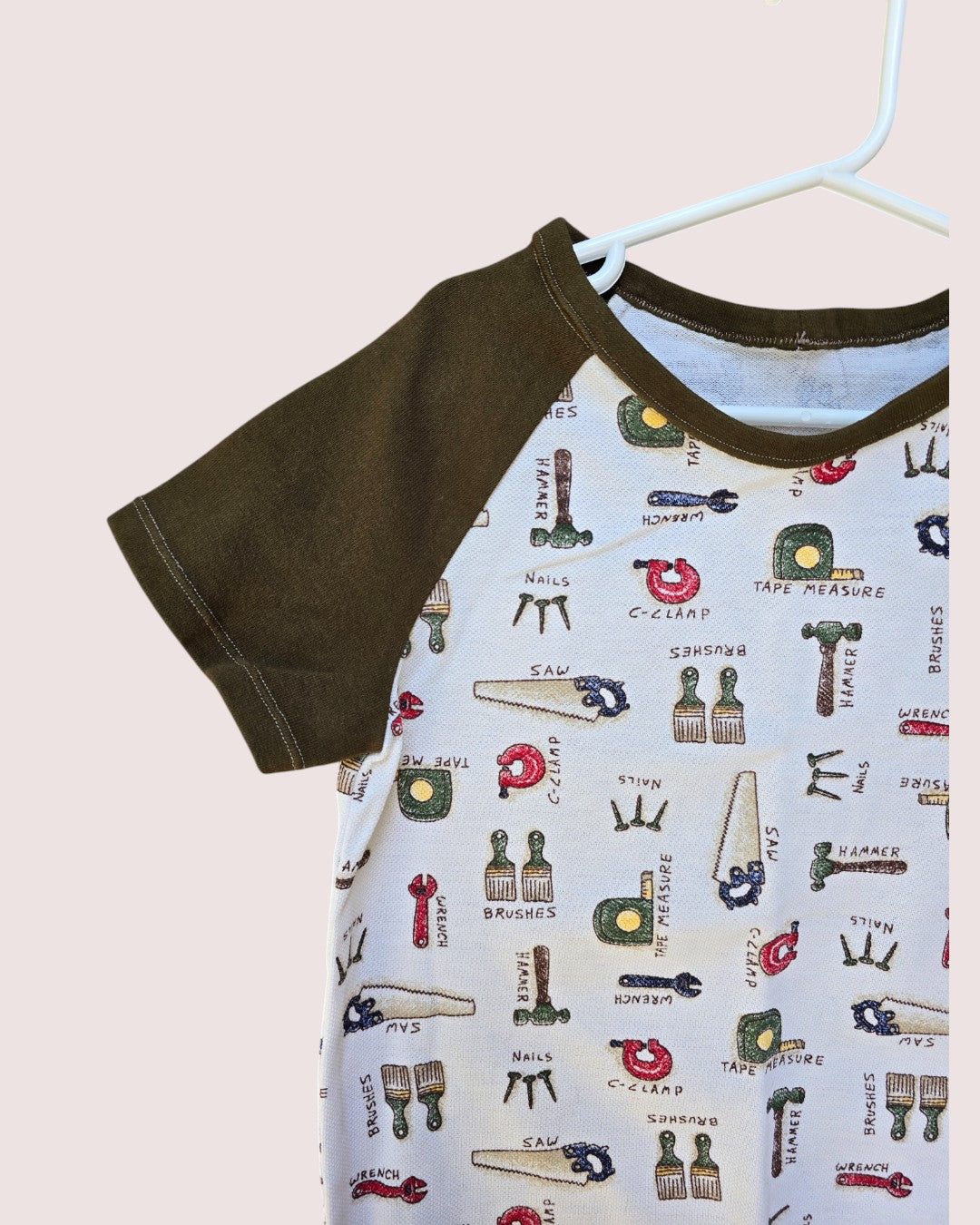 Handmade raglan shirt 6Y