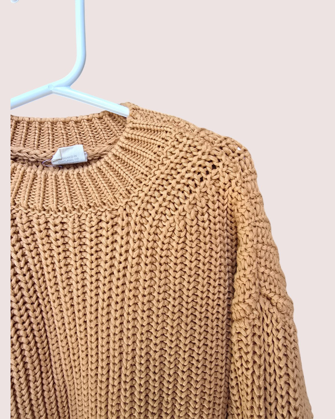 Goumi kids organic cotton knit sweater 4-5t but fit super oversized