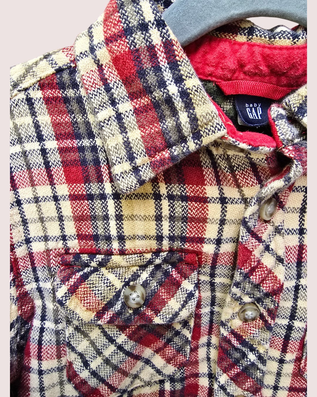 Vintage Gap plaid button up flannel Size 5