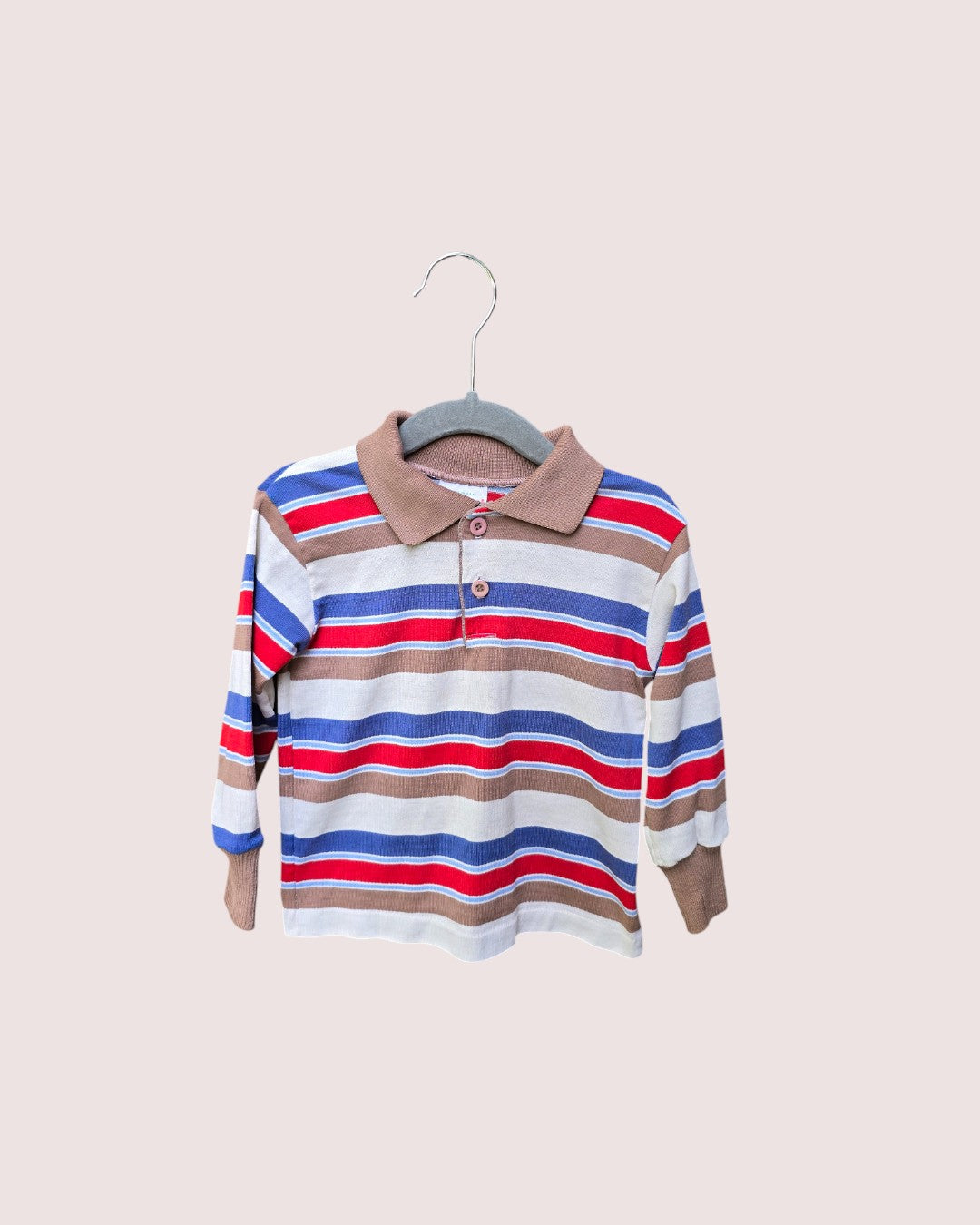 Vintage HealthTex striped polo long sleeve Size 4