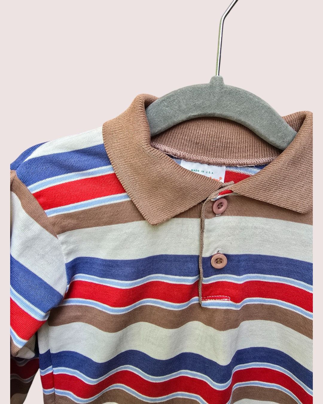 Vintage HealthTex striped polo long sleeve Size 4