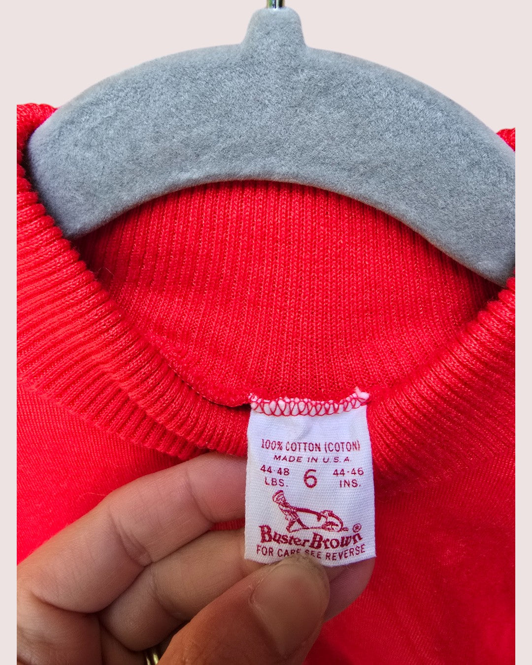 Vintage Buster Brown single stitch turtleneck Size 6