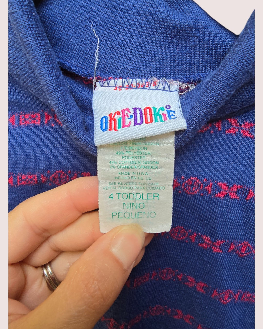 Vintage Okie Dokie striped turtleneck 4T
