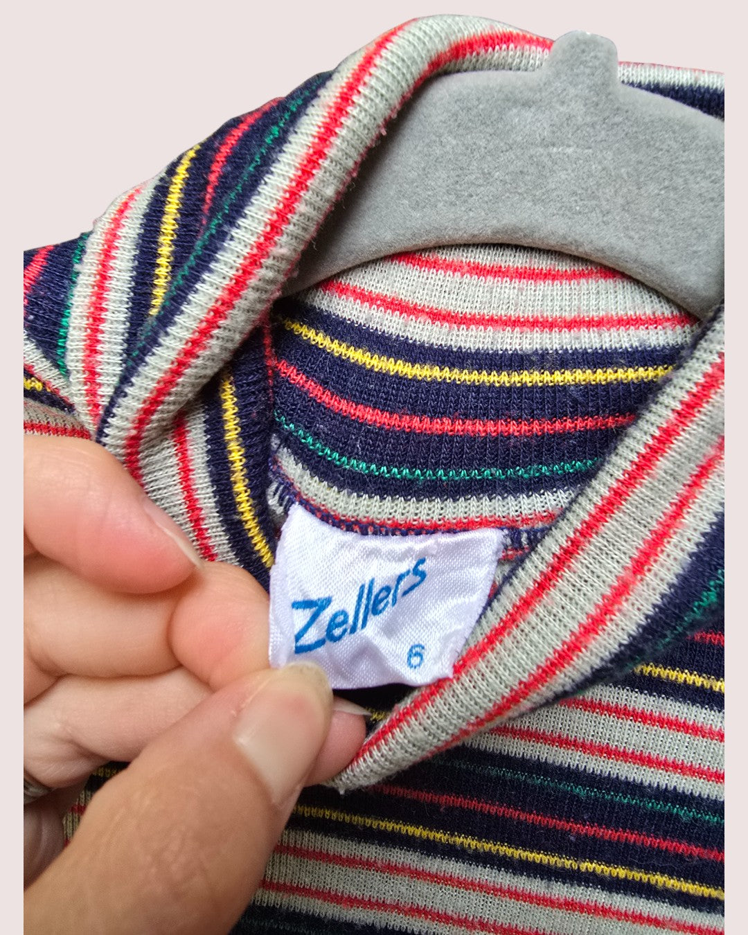 Vintage Zellers striped long sleeve best fit 4-5T