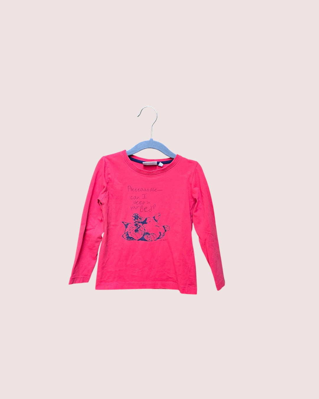 Modern long sleeve cat shirt 4-6T