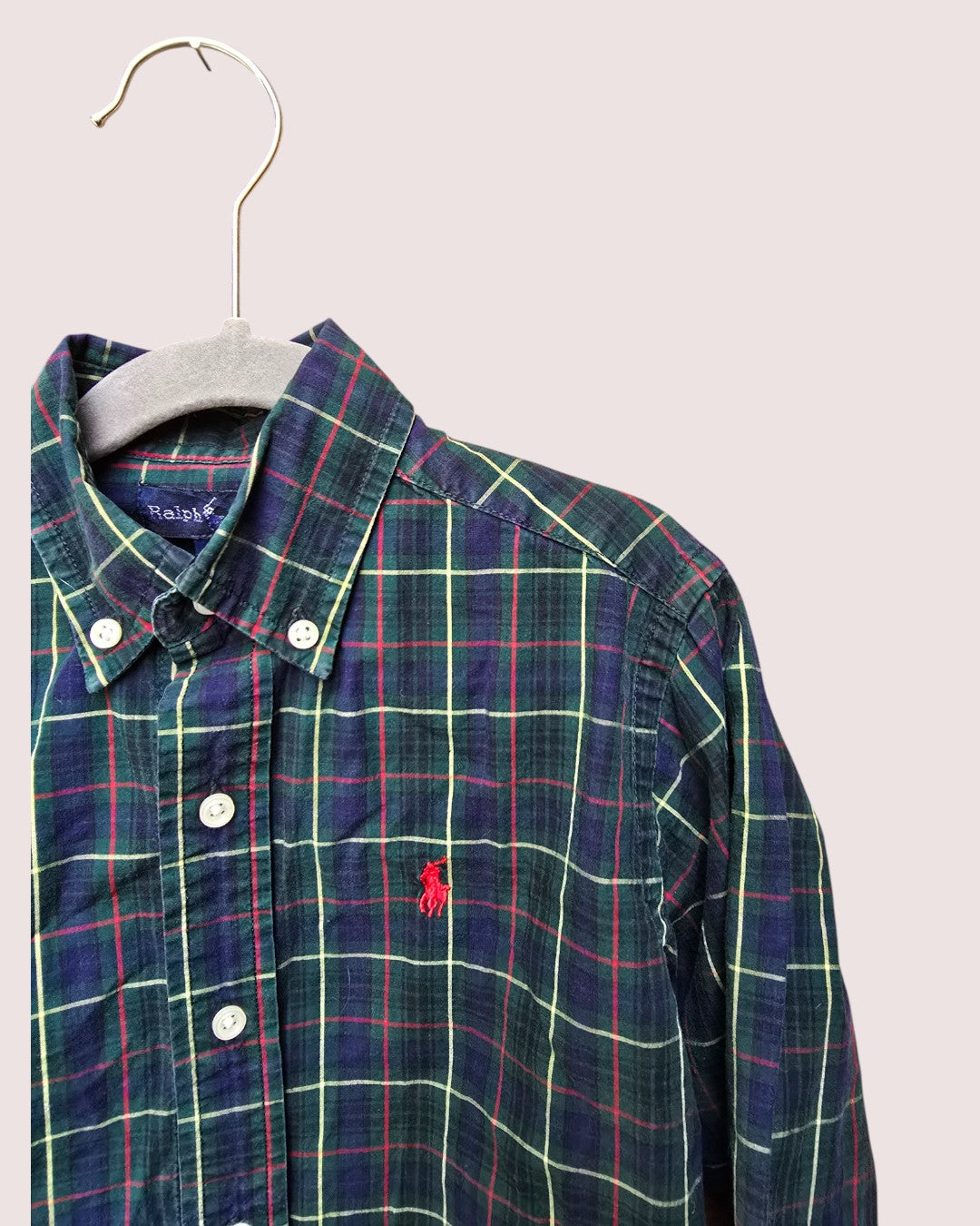 Retro Ralph Lauren plaid button up Size 5