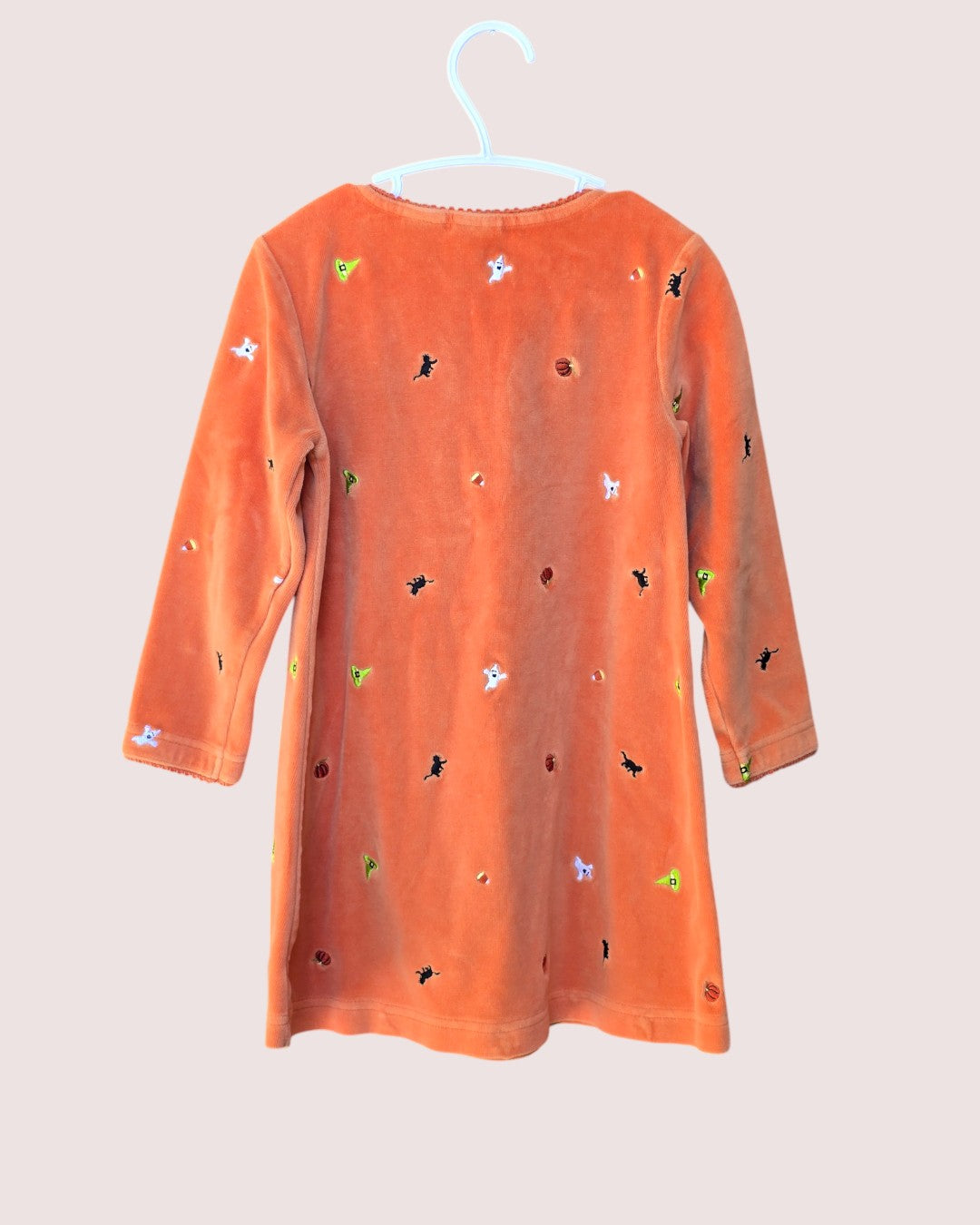 vintage velvet Halloween print dress Tagged 4T