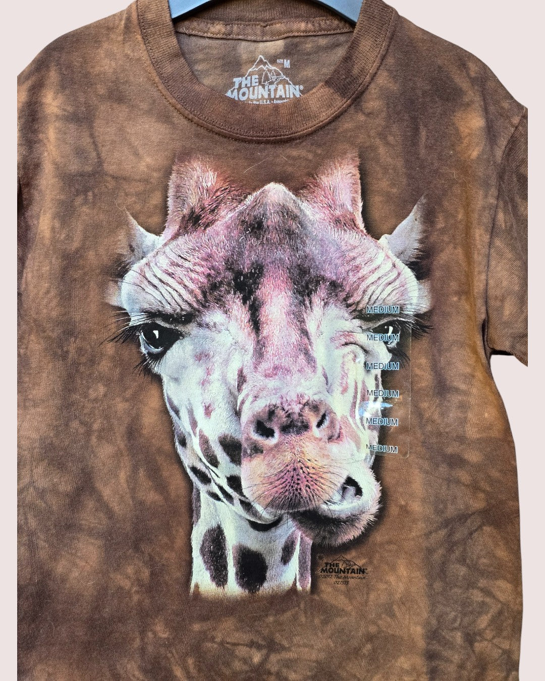 The Mountain giraffe silly face tee NWT Youth M