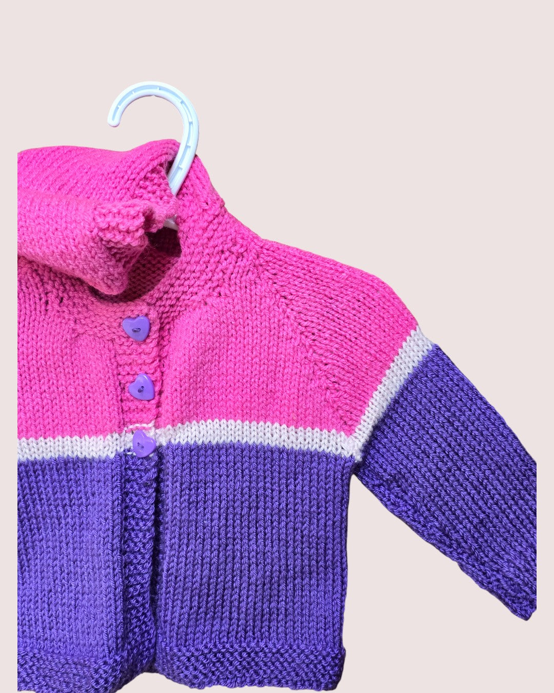 Handknit cardigan 12m
