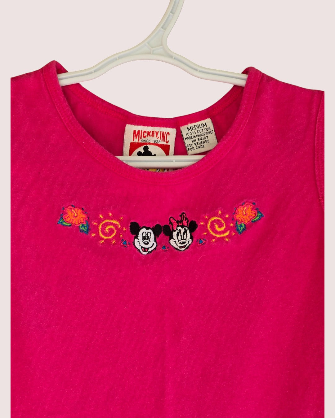 Vintage Mickey Kids tank with embroidery Tagged Youth M