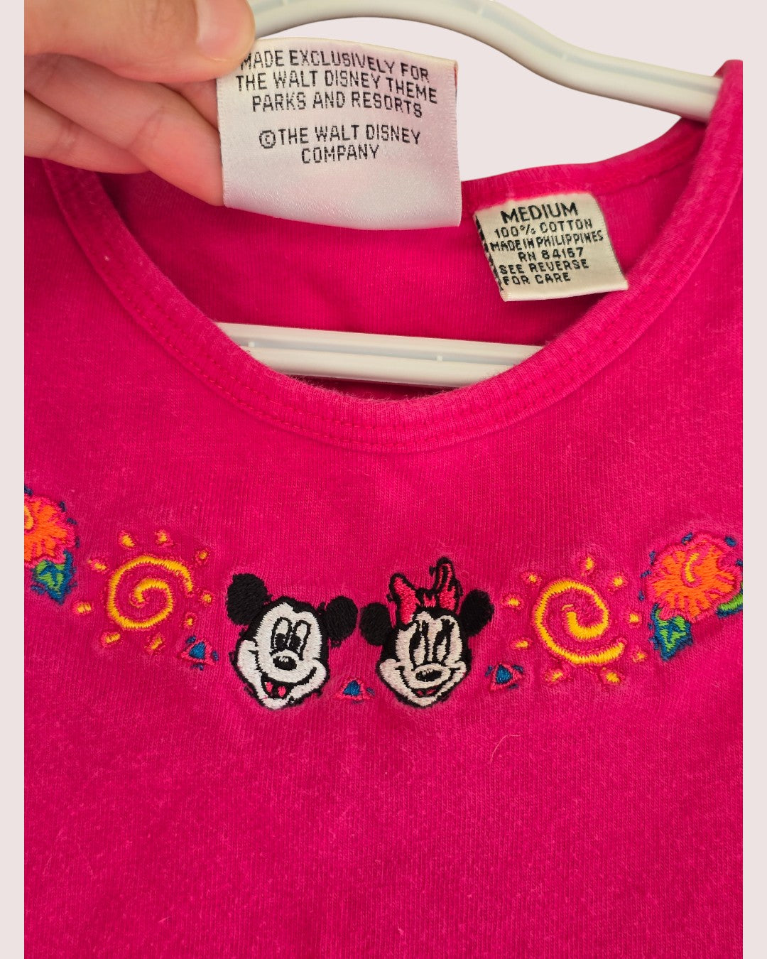 Vintage Mickey Kids tank with embroidery Tagged Youth M