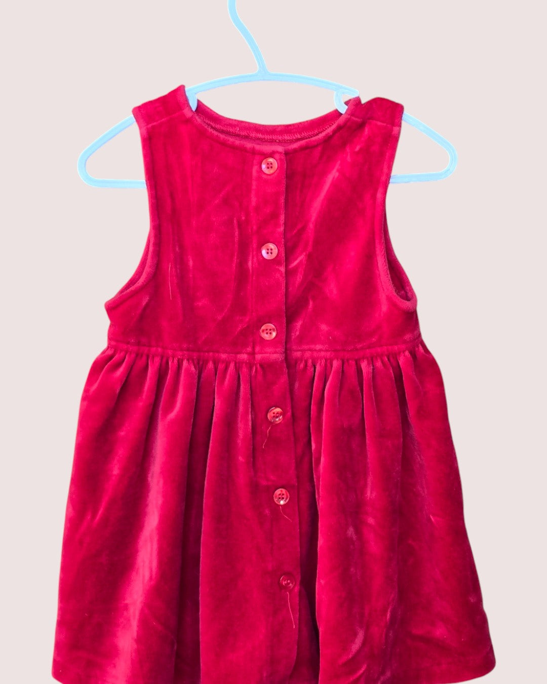 Vintage Pooh and Piglet velour holiday dress 18-24M