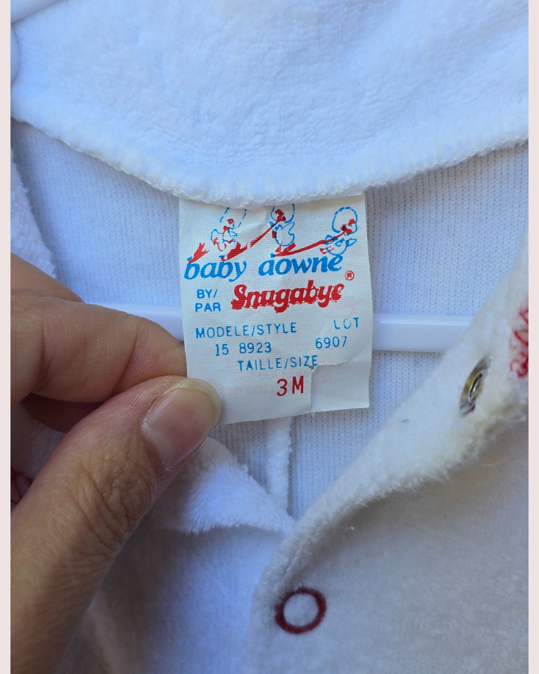Vintage Snugabye terry sleeper 3-6M
