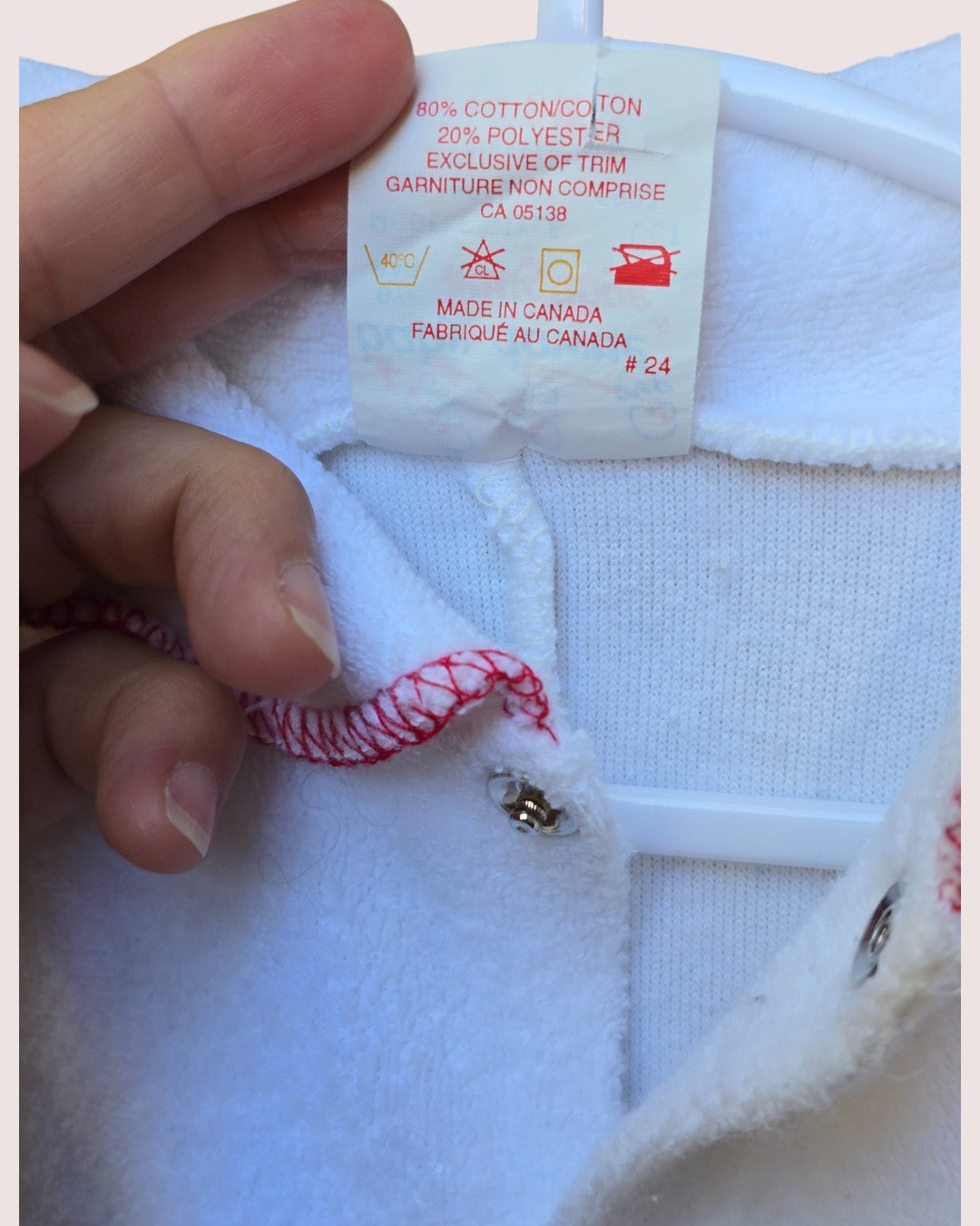 Vintage Snugabye terry sleeper 3-6M