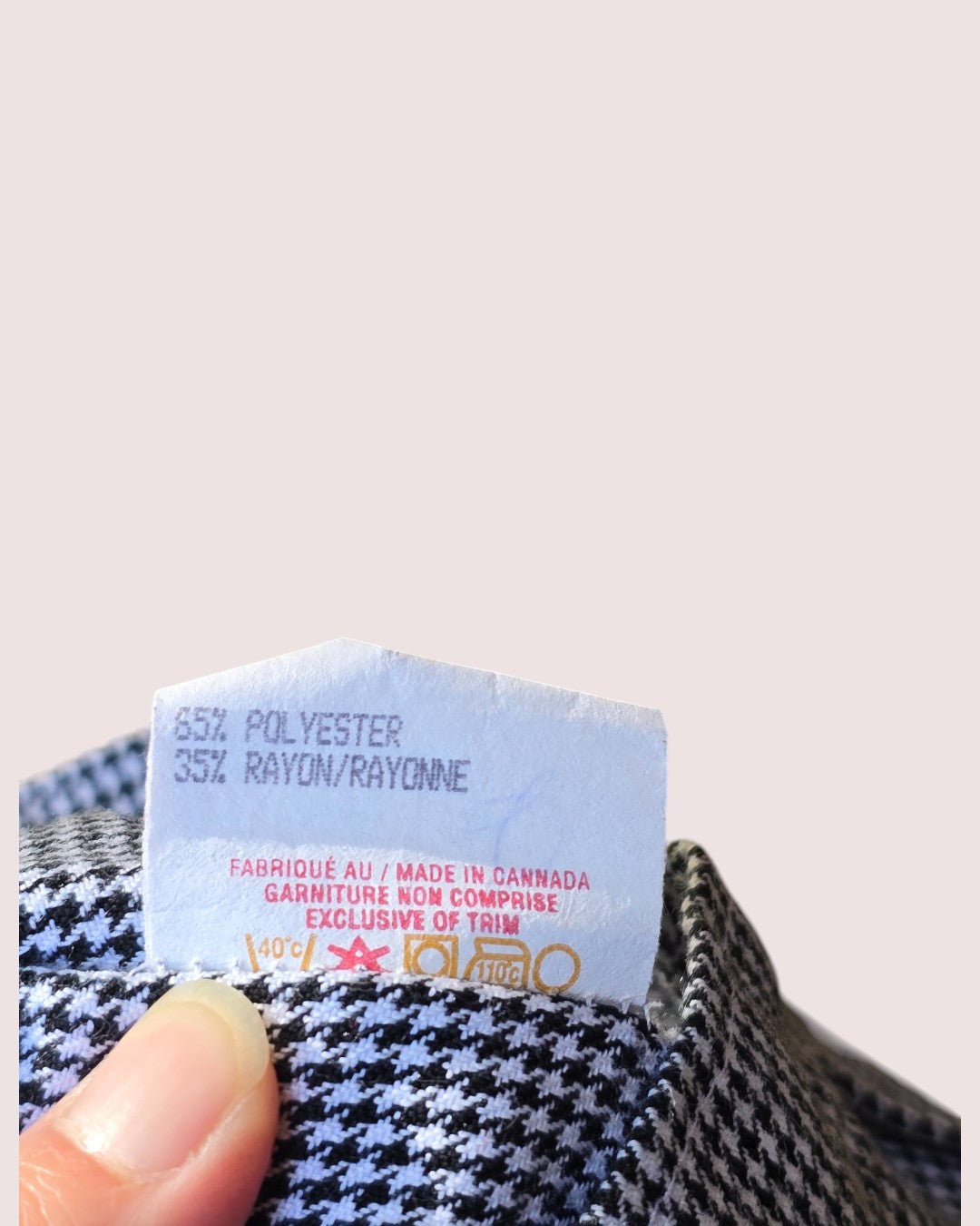 Vintage houndstooth pants 3T