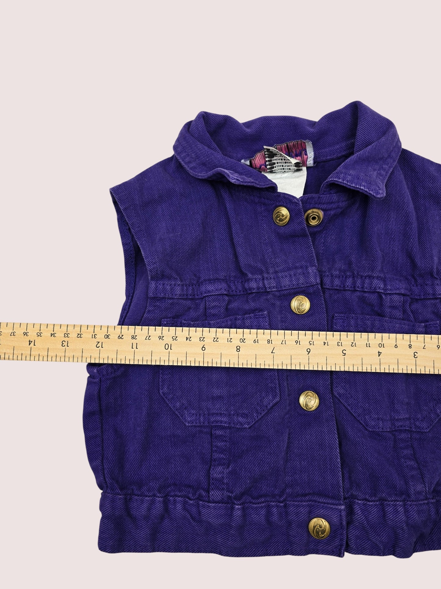 Vintage denim vest best fit 4-5T