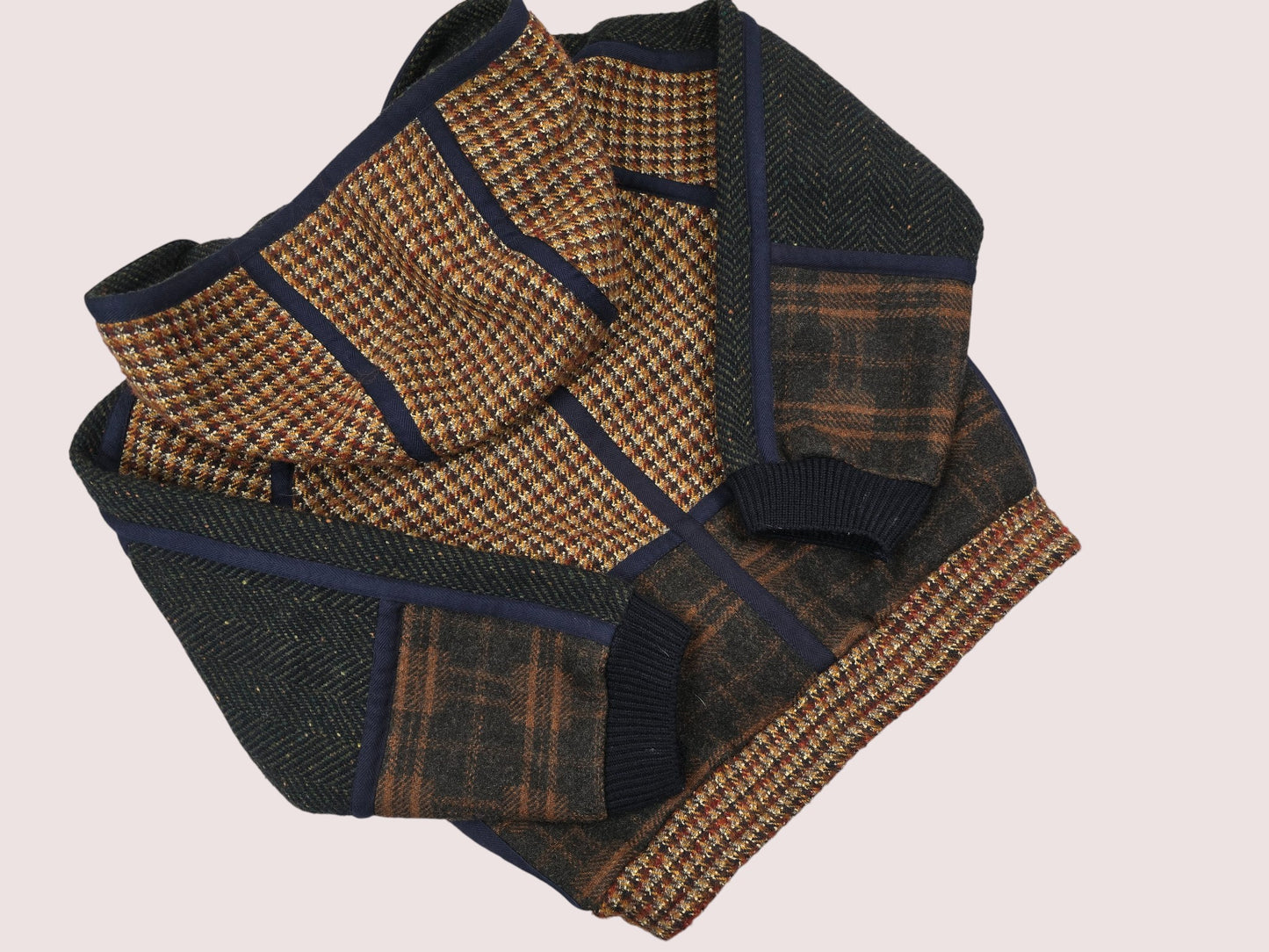 Zara wool blend patchwork jacket 10Y