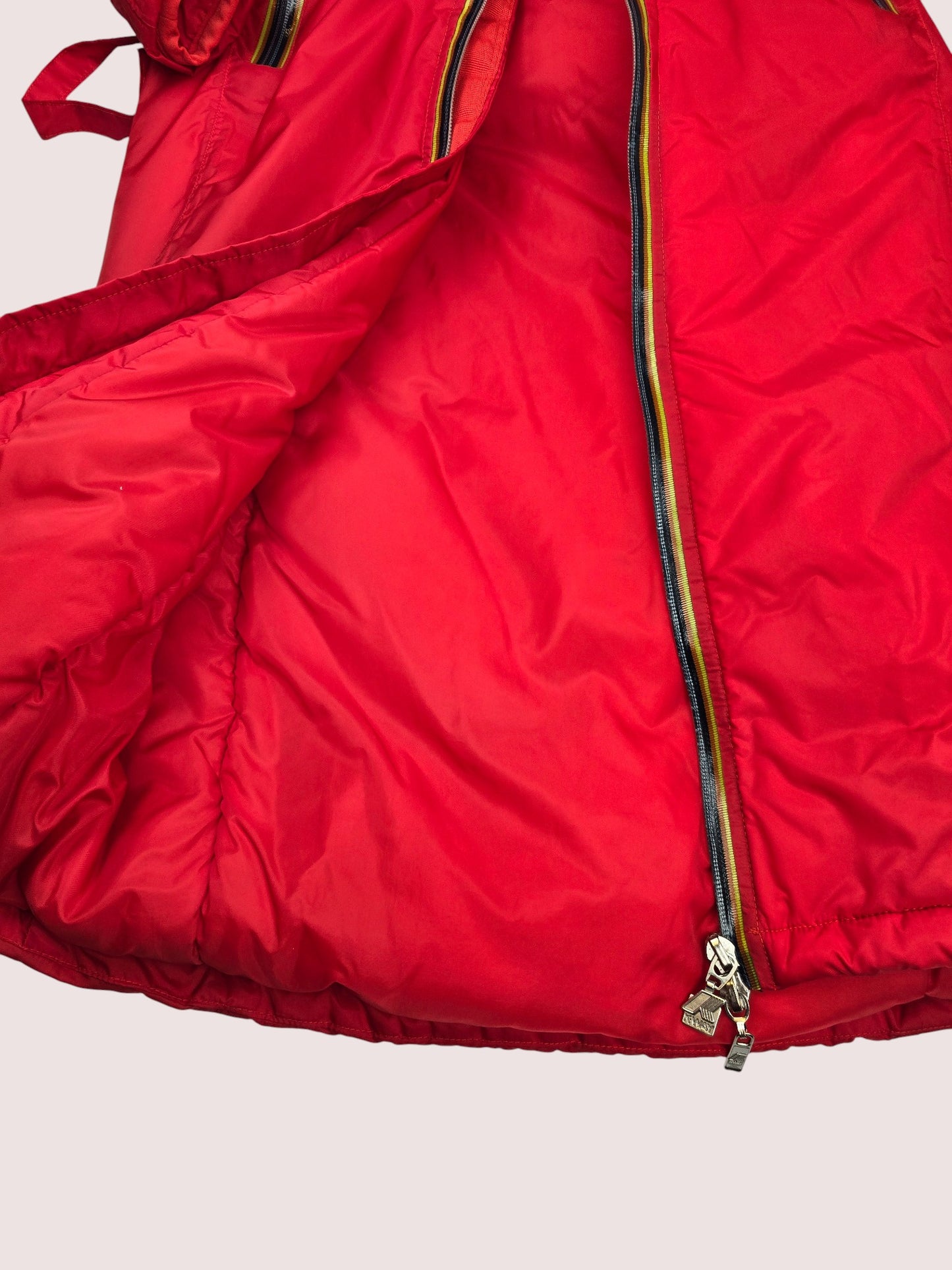 Vintage KWay lighweight long puffer coat/anorak 12Y