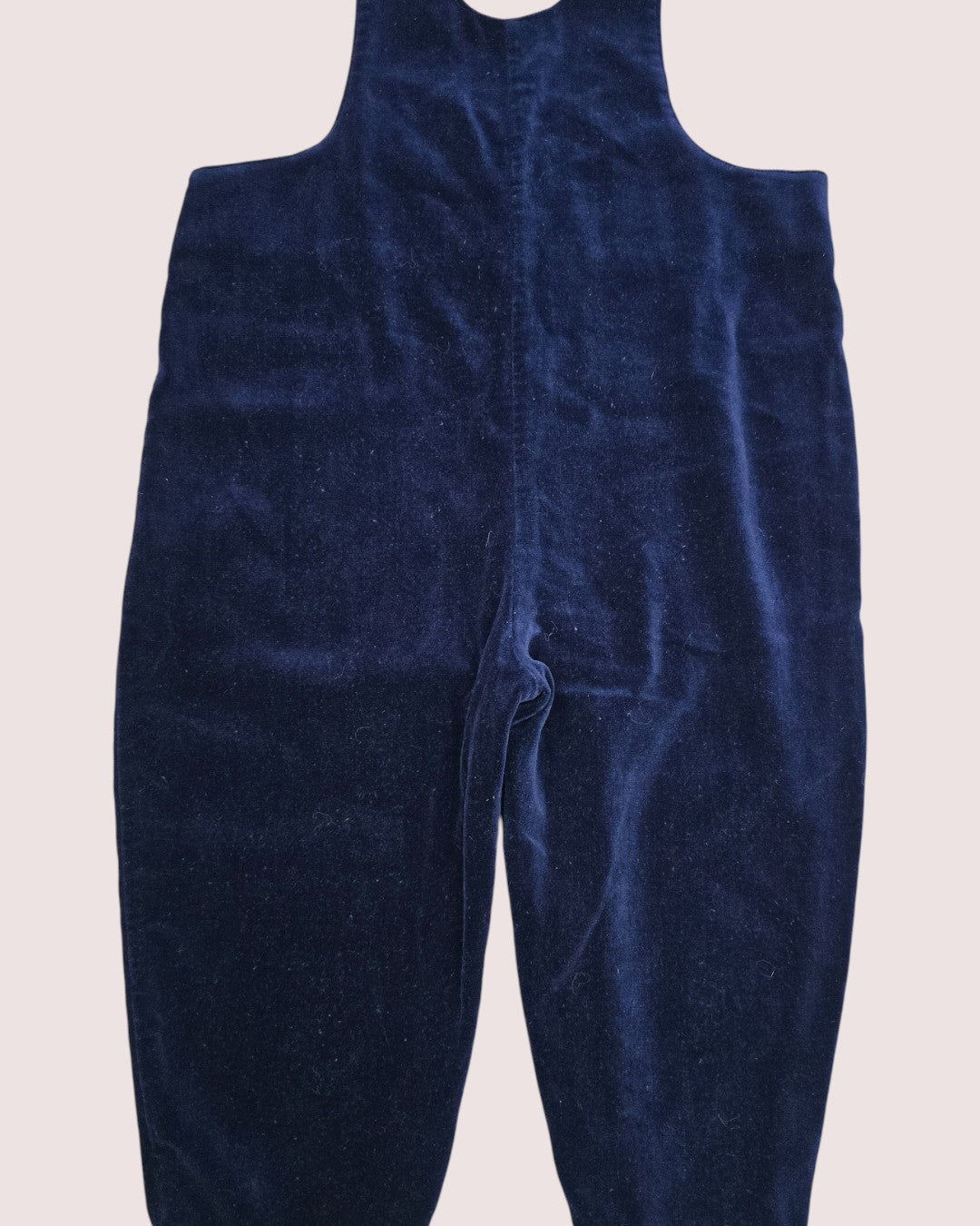 Vintage Please Mum navy velvet romper Tagged 18m