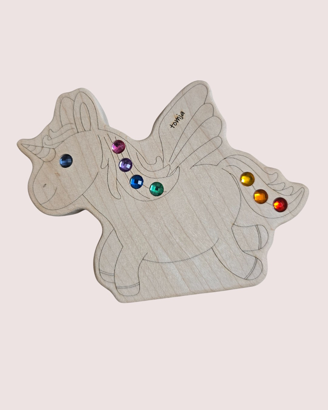 Rainbow unicorn figurine