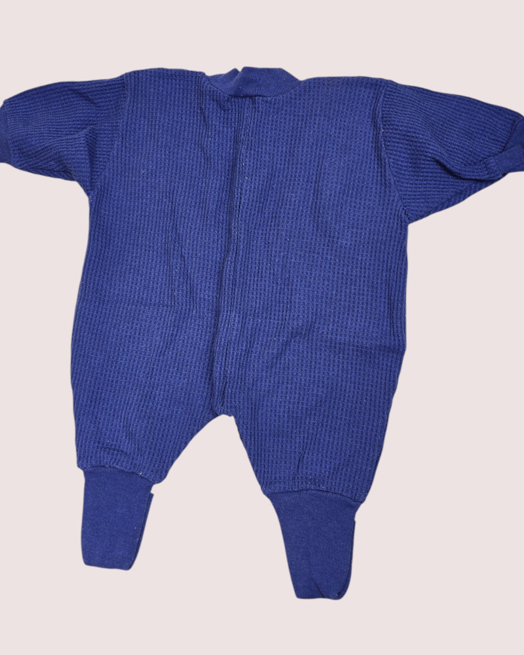 Vintage Snugabye waffle sleeper -royal blue Tagged 9lbs