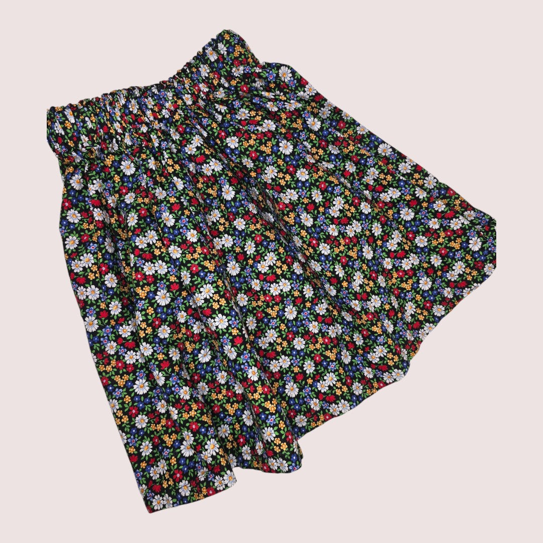 Handmade floral skirt 6-8Y