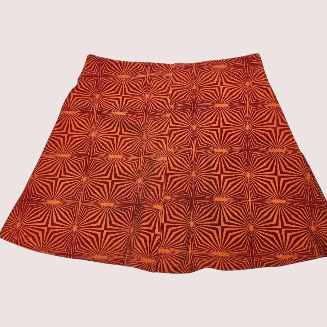 Vintage geometric print zip skirt Youth Large 14-16Y