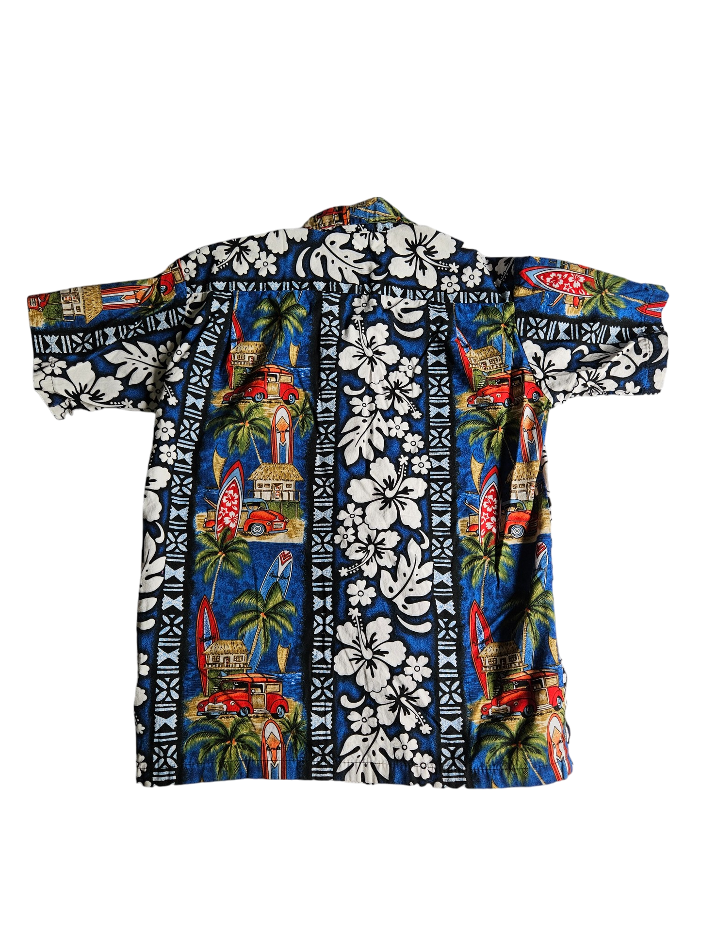 RJC Hawaiian print button up Size 8