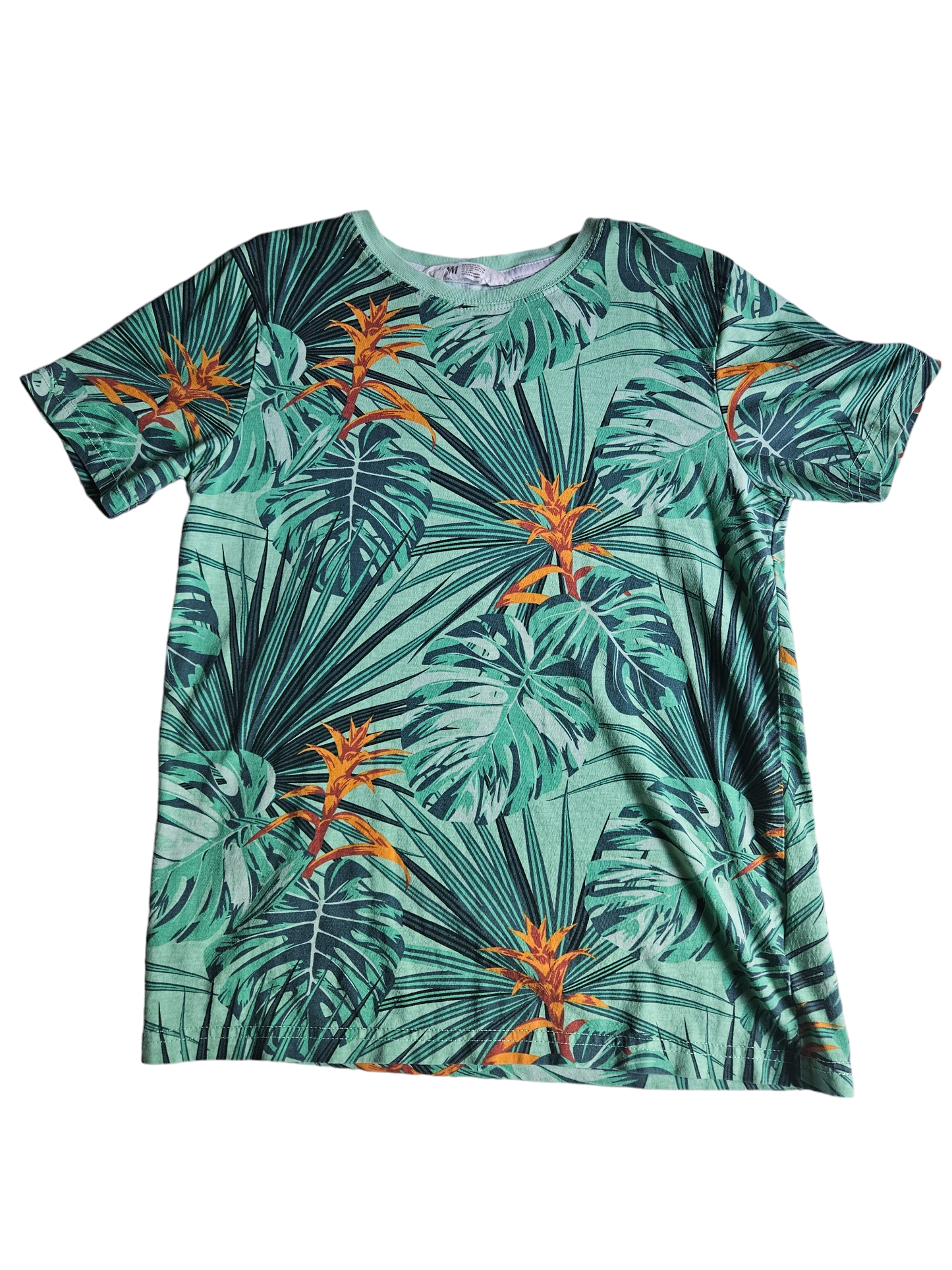 H&M tropical print short sleeve tee 10-12Y
