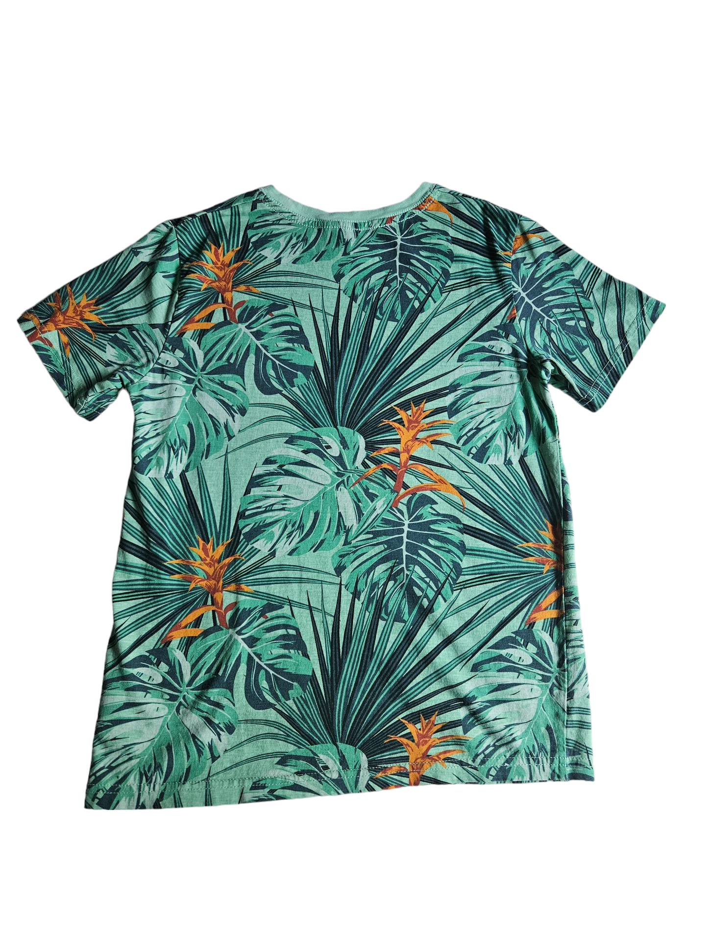 H&M tropical print short sleeve tee 10-12Y