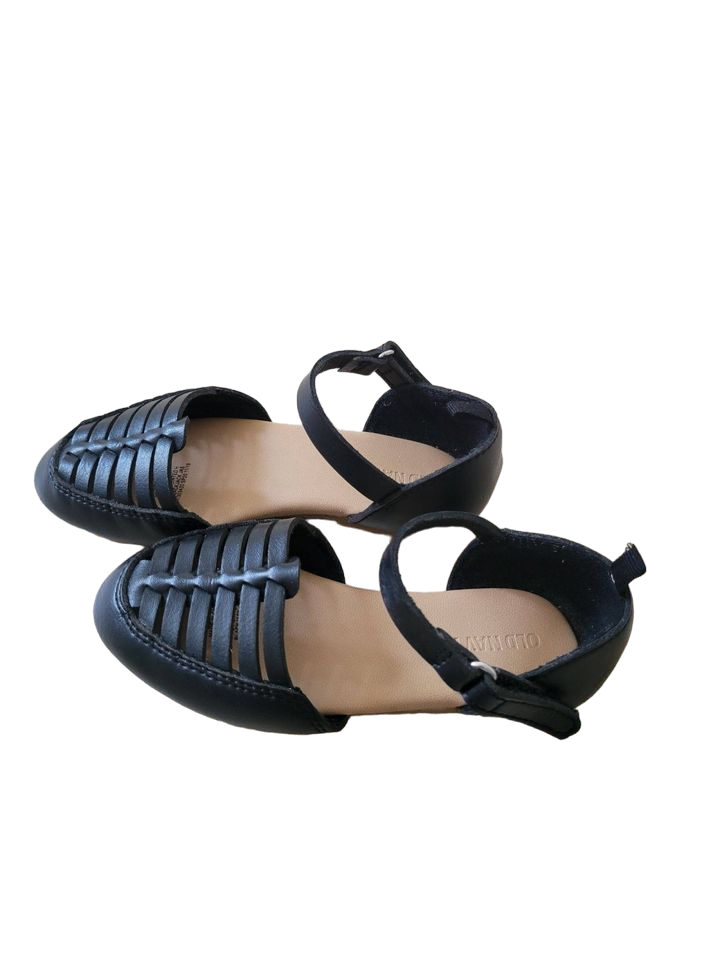 Old Navy Faux Leather Ankle Strap Huarache Flats C9