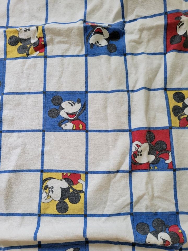 Vintage Disney Mickey Mouse flannel twin sheet set