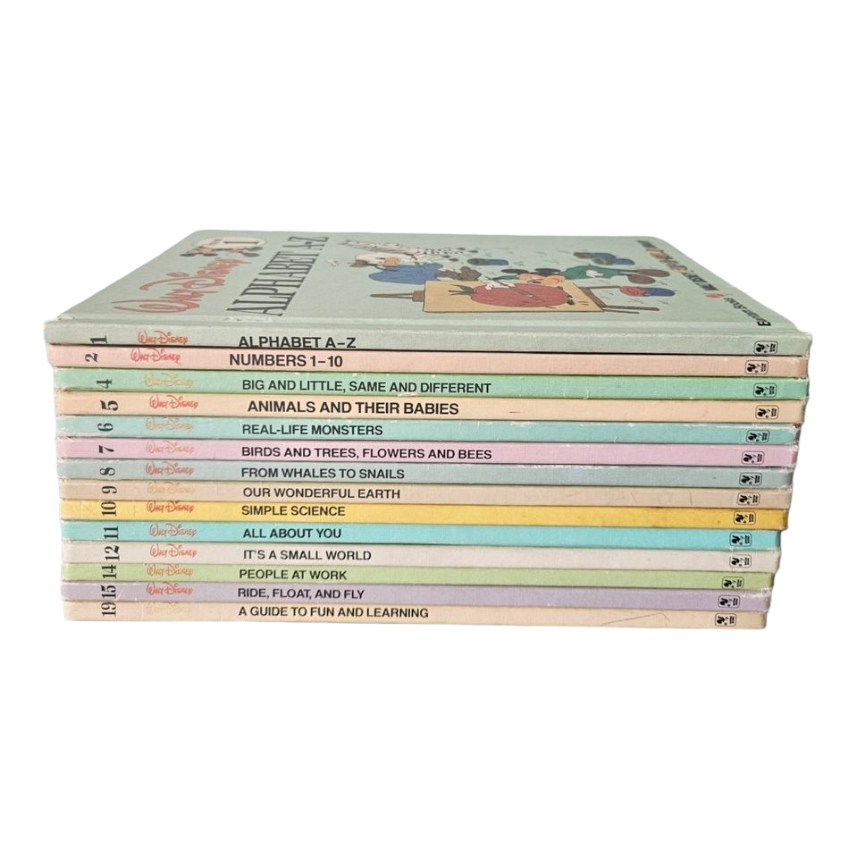 Vintage Disney Fun to Learn collection of 15 books