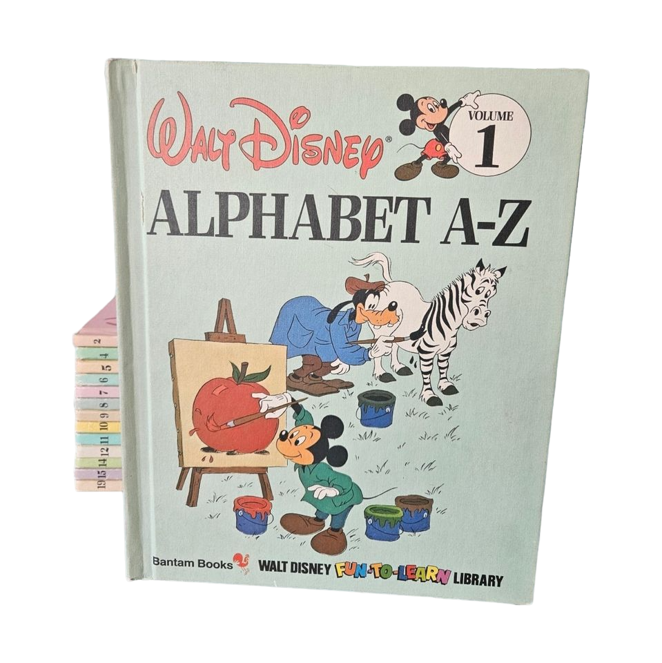 Vintage Disney Fun to Learn collection of 15 books