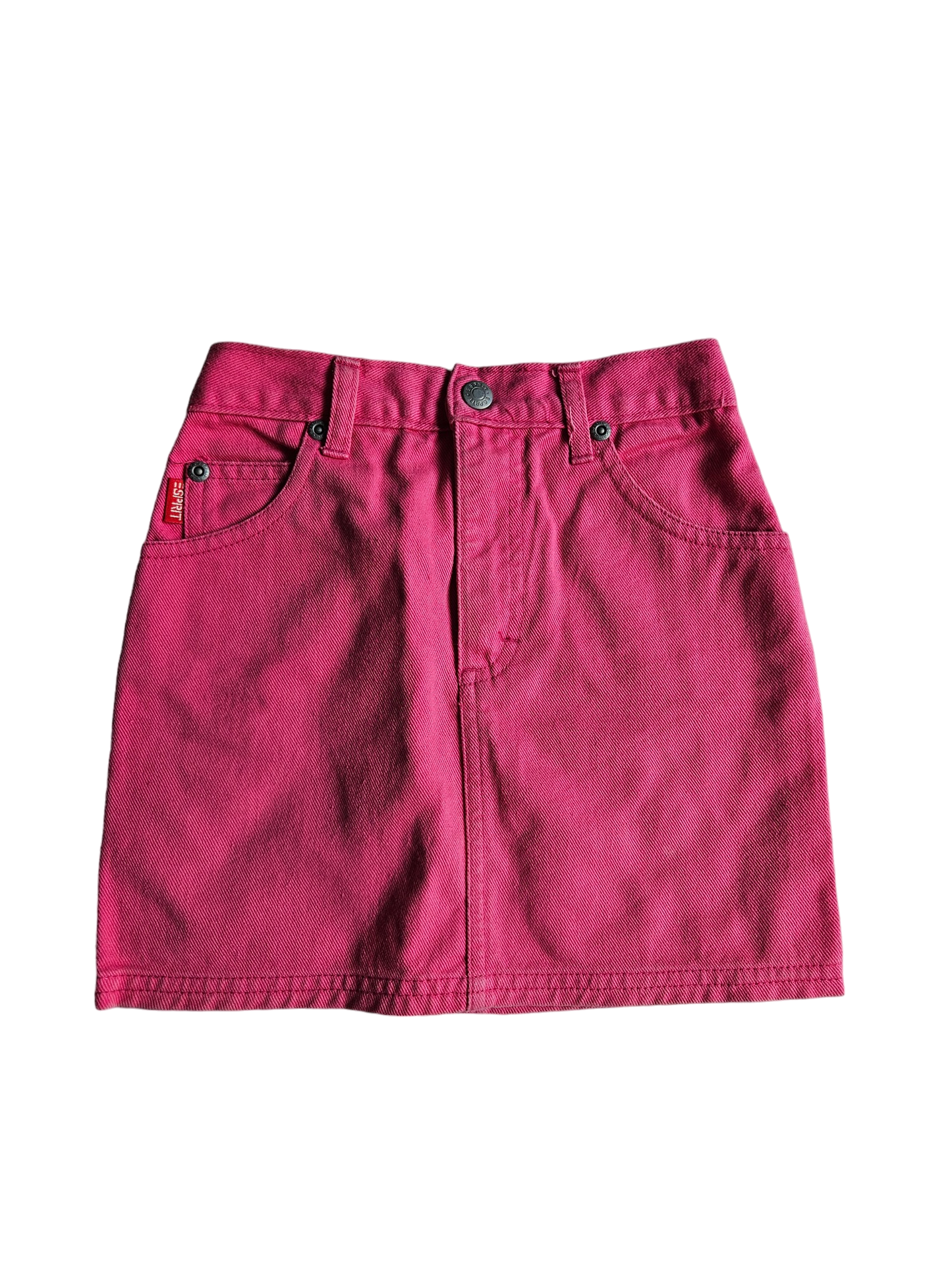Vintage Esprit hot pink denim skirt Size 5