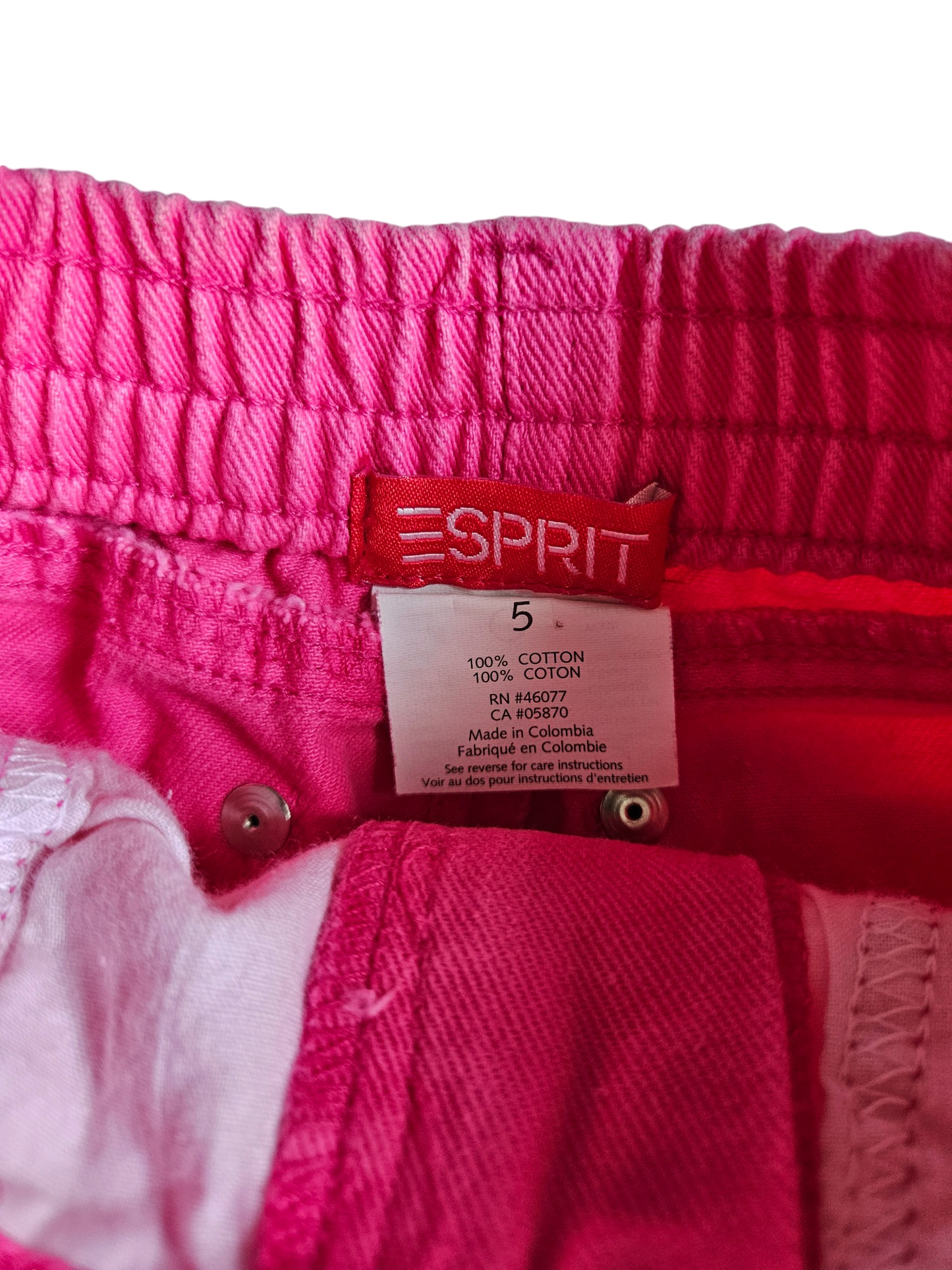 Vintage Esprit hot pink denim skirt Size 5