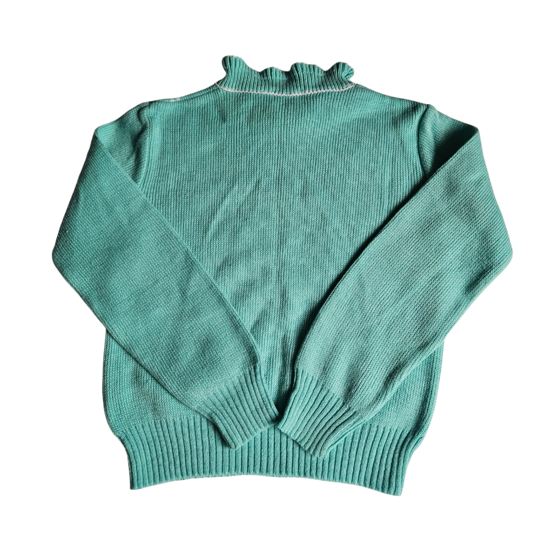 Vintage acrylic knit two piece sweater and skirt set Size 6X