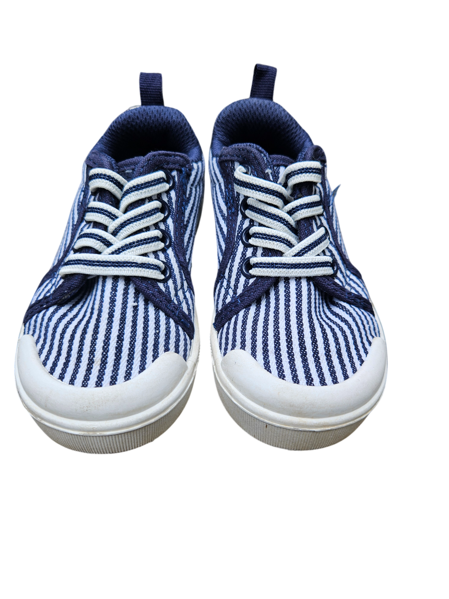 Oshkosh hickory stripe slip ons US6