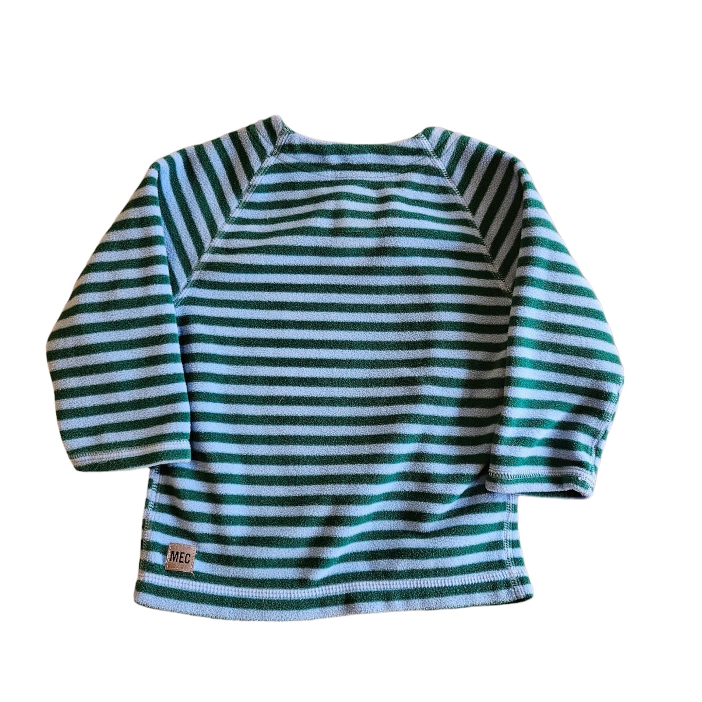 Vintage MEC striped fleece kimono style top 6M