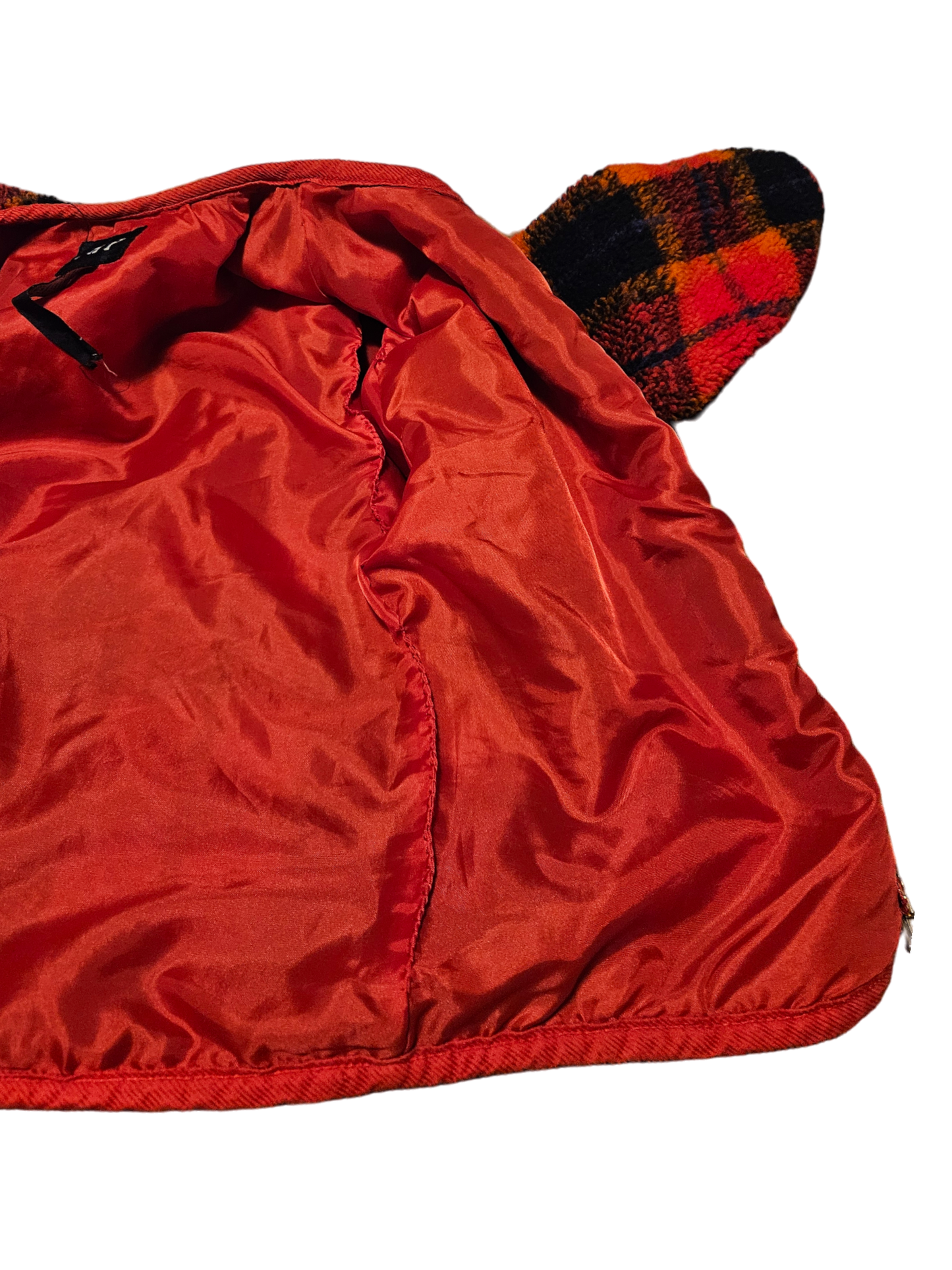 Retro Gap plaid sherpa jacket Size M