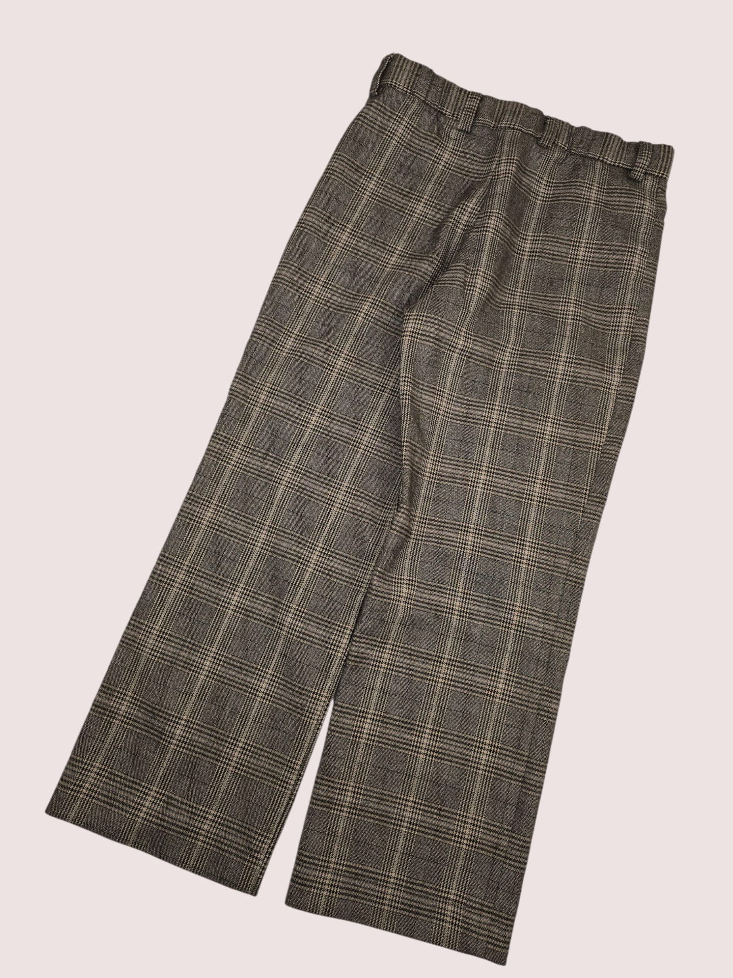 checkered wool blend pants Made by Rudies in Canada Size 5