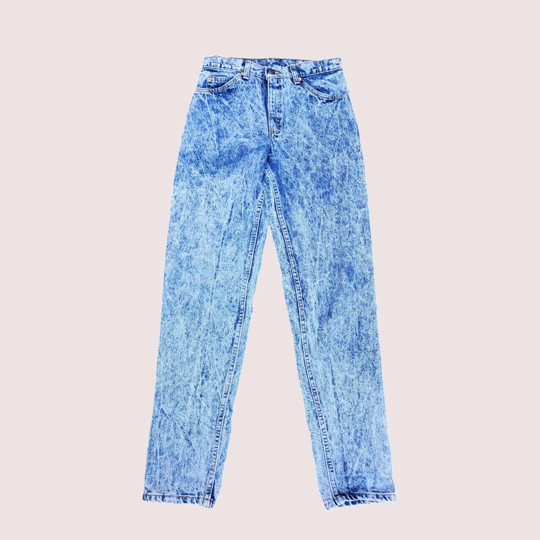 Vintage Acid Wash Orange Tab Levi's Jeans 550