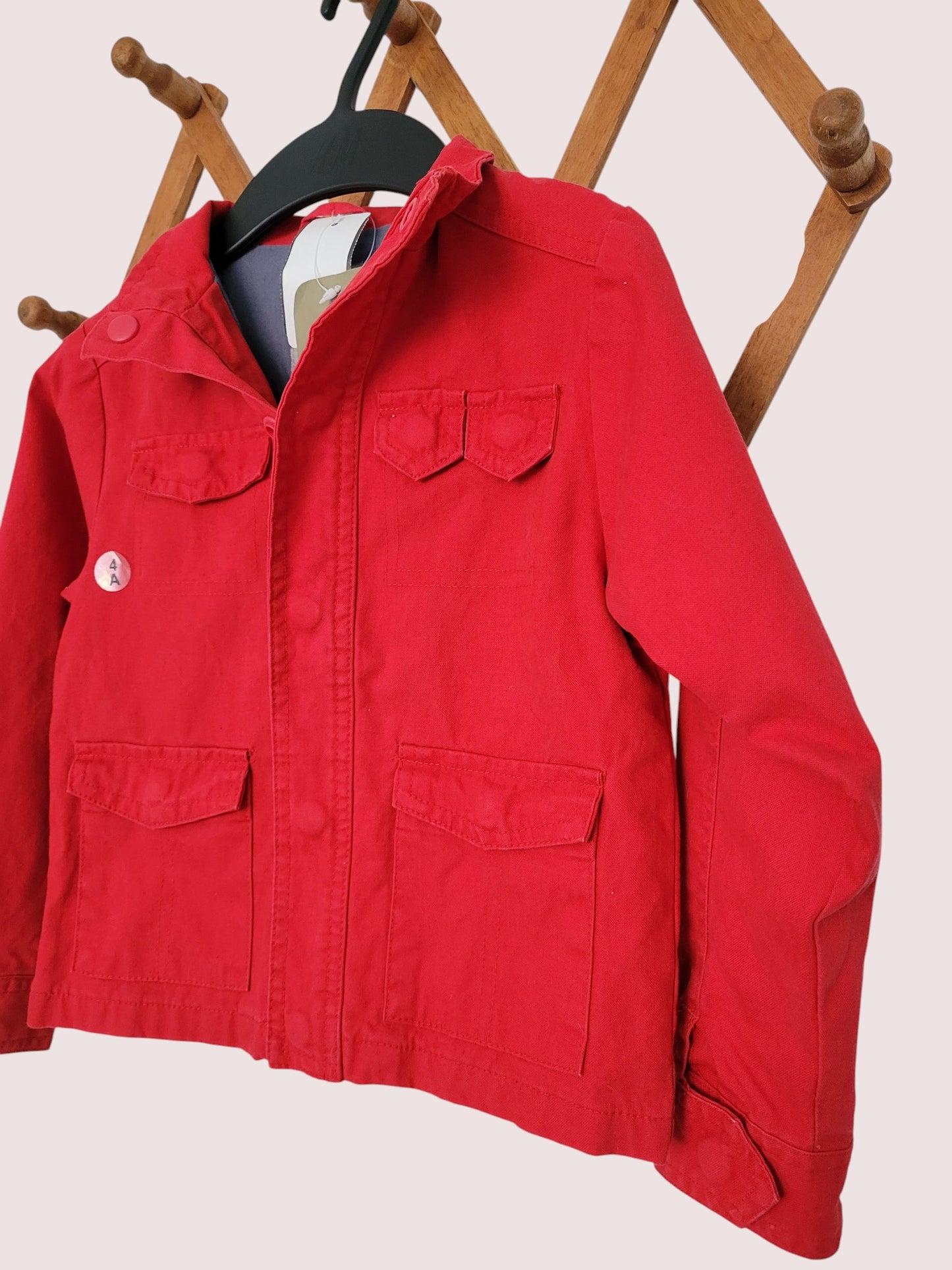 Red spring jacket, lightly lined Size 4 NWT
