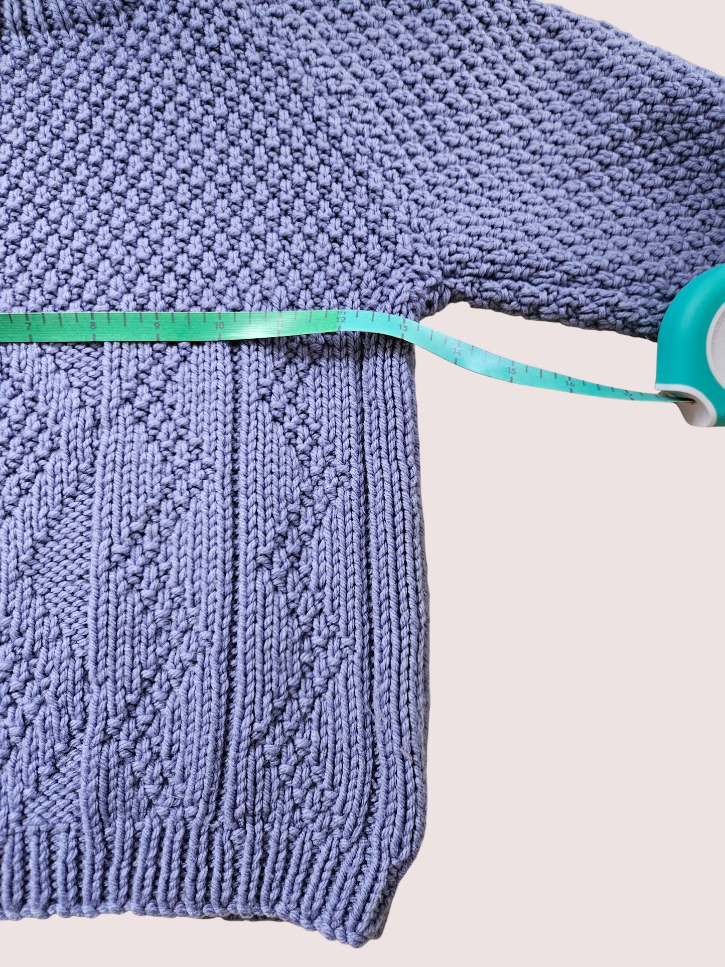 Mauve handknit sweater 4-6T